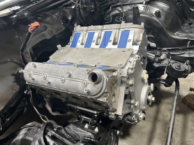 6.0L LS LFA, heads on and mounted in the car